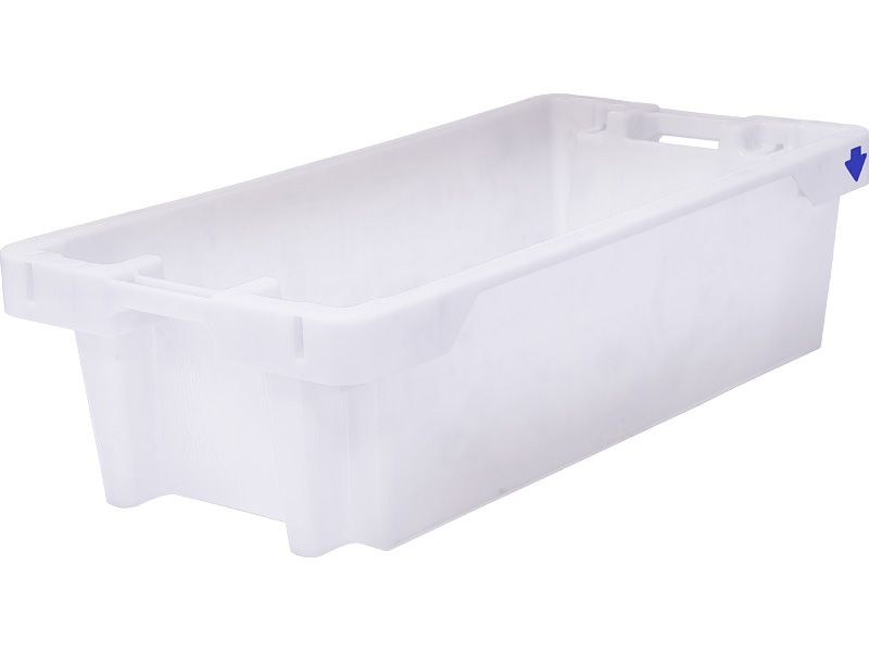 Ящик п/э рыбный 800х400х225; Euro-Fish box 25 white