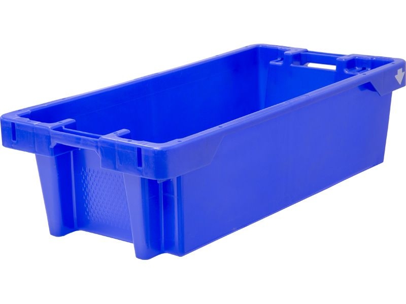 Ящик п/э рыбный 800х400х225; Euro-Fish box 25 blue