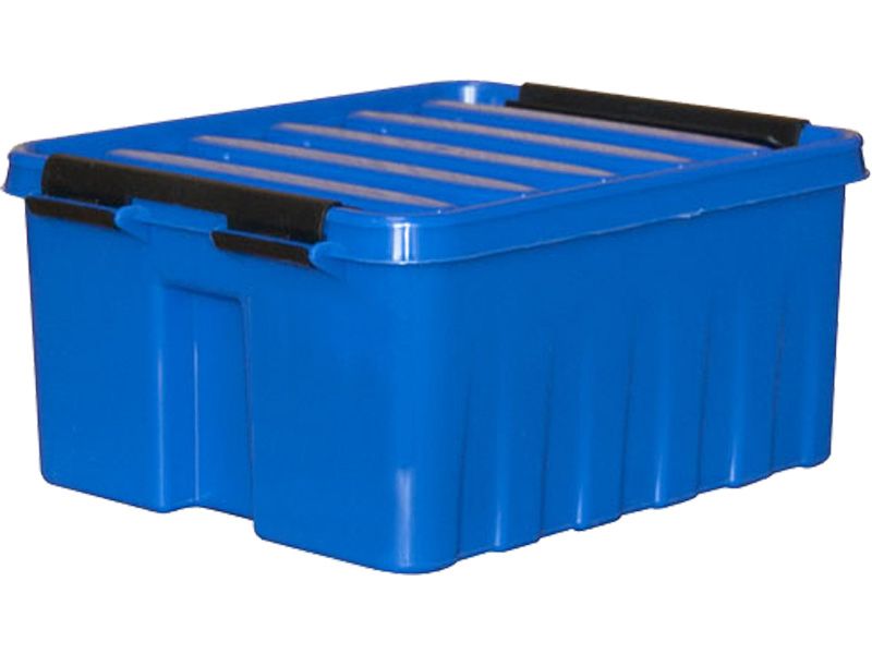 Ящик п/п 210х170х95 мм с крышкой и клипсами синий Rox Box 2,5 л