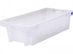 Ящик п/э рыбный 800х400х225; Euro-Fish box 25 white