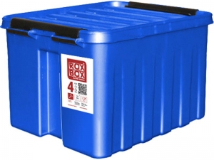 Ящик п/п 210х170х175 мм с крышкой и клипсами синий Rox Box 4,5 л