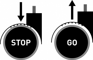 Комплект колес Stop&Go для твердых полов (5шт)